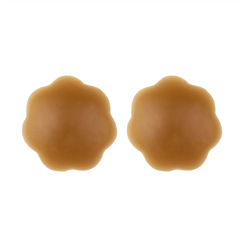 ByeBra - Tapes Breast Lift Tape + Silicone Nipple Covers Brown