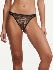 Chantelle - Vibrate Tanga Black / Nude