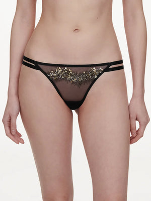 Chantelle - Genesis Tanga Glitter Black