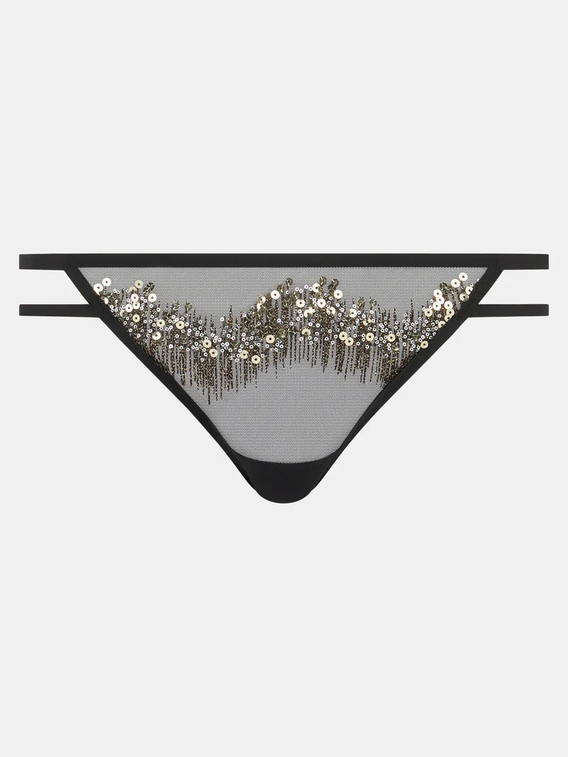 Chantelle - Genesis Tanga Glitter Black