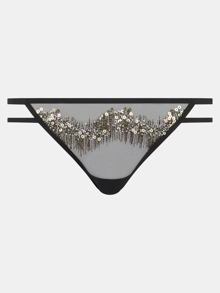 Chantelle - Genesis Tanga Glitter Black