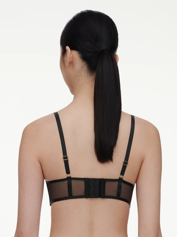 Chantelle - Genesis Half-Cup Balcony Bra Glitter Black
