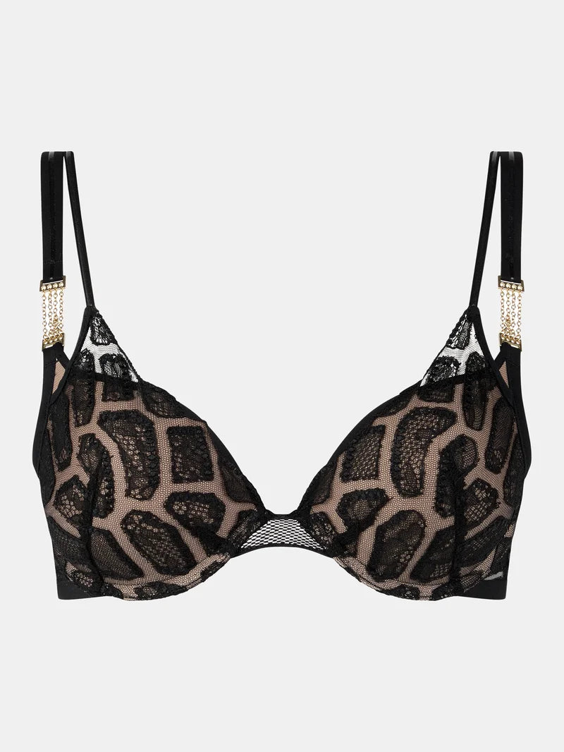 Chantelle - Reptilia Extra Push Up Bra Black