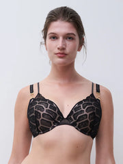 Chantelle - Reptilia Extra Push Up Bra Black