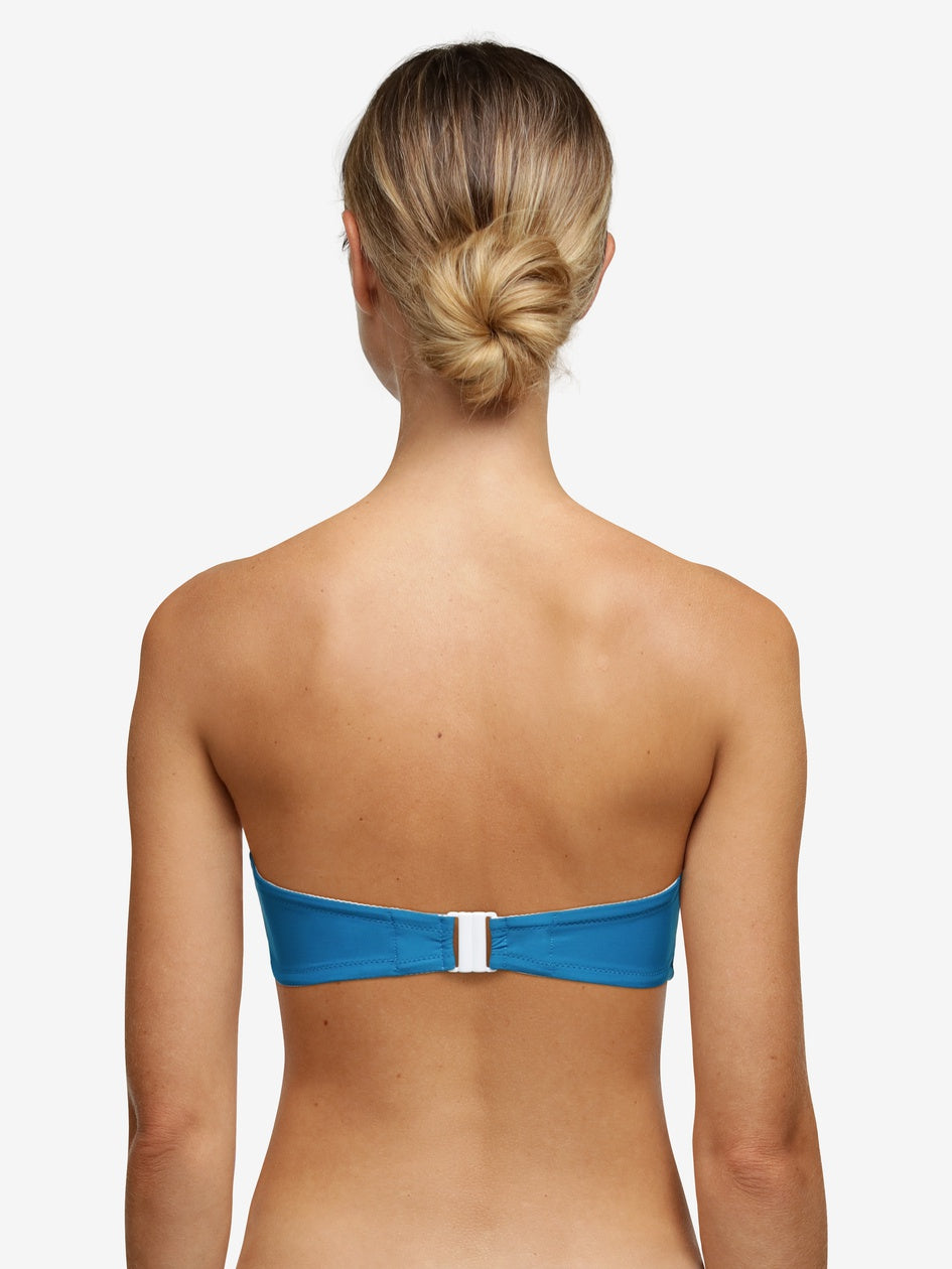 Chantelle Inspire Bandeau T-Shirt Bikini Top - Bright Blue Bandeau Bikini Chantelle Swim 