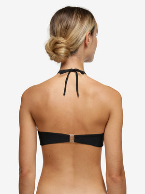 Chantelle Inspire Bandeau T-Shirt Bikini Top - Black Full Cup Bikini Chantelle Swim 