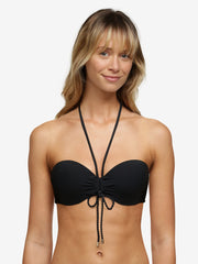 Chantelle Inspire Bandeau T-Shirt Bikini Top - Black Full Cup Bikini Chantelle Swim 