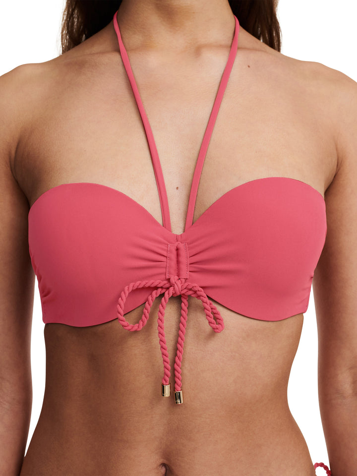 Chantelle Swimwear - Inspire Bandeau T-Shirt Bra Garnet Red