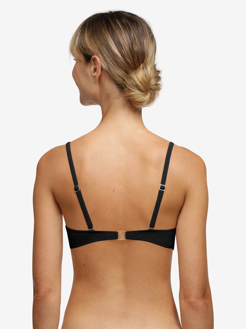 Chantelle Swimwear - Inspire Half-Cup Memory Bikini Top Black Padded Bikini Chantelle Swimwear 