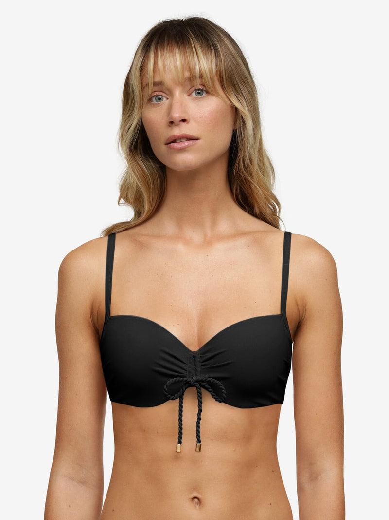Chantelle Swimwear - Inspire Half-Cup Memory Bikini Top Black Padded Bikini Chantelle Swimwear 