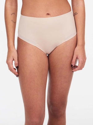 Braguita de soporte de cintura alta Chantelle Pure Light - Golden Beige Full Brief Chantelle 