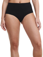 Chantelle Smooth Comfort Sculpting High-Waisted Thong - Black Thong Chantelle 