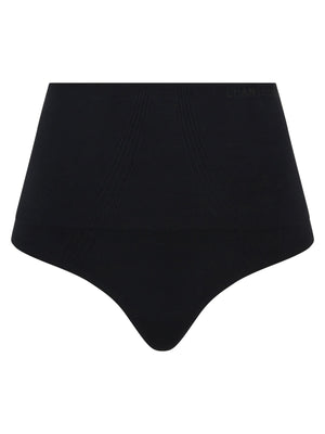 Chantelle Smooth Comfort Sculpting High-Waisted Thong - Black Thong Chantelle 