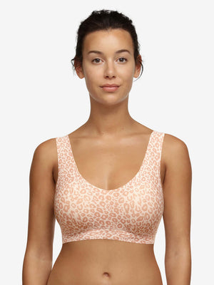 Chantelle Softstretch Padded Top - Leo Neutral Print Soft Bra Chantelle 