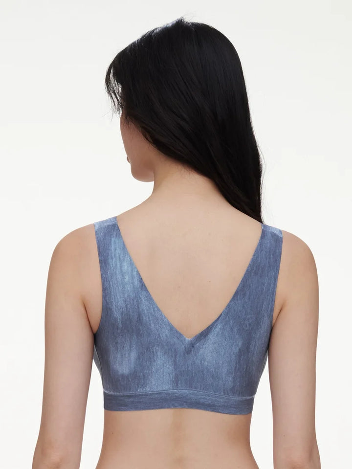 Chantelle - Softstretch Padded Top Blue Denim Print