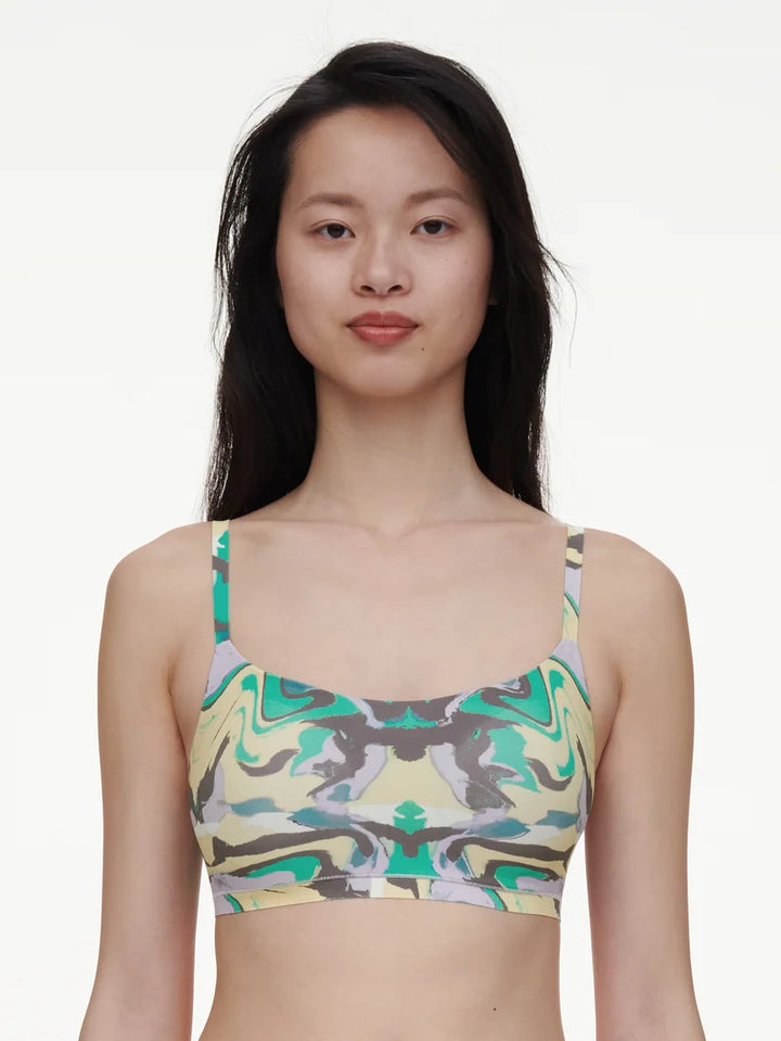 Chantelle - Softstretch Padded Bralette Chromatica Waves Print