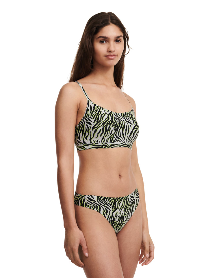 Chantelle Softstretch Thong - Multicolor Zebra Print Thong Chantelle 