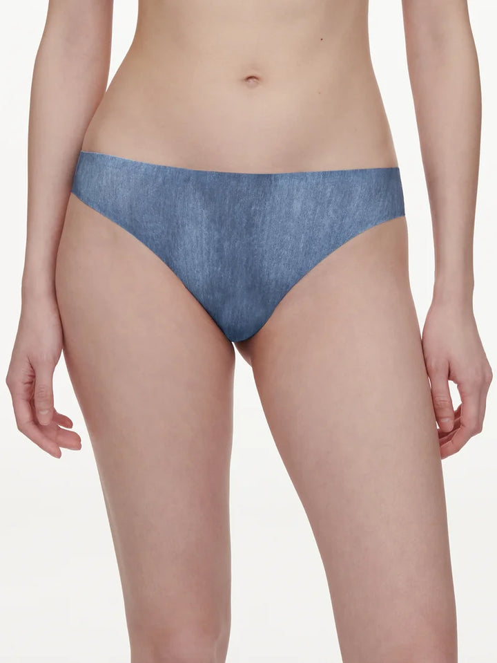 Chantelle - Softstretch Thong Blue Denim Print