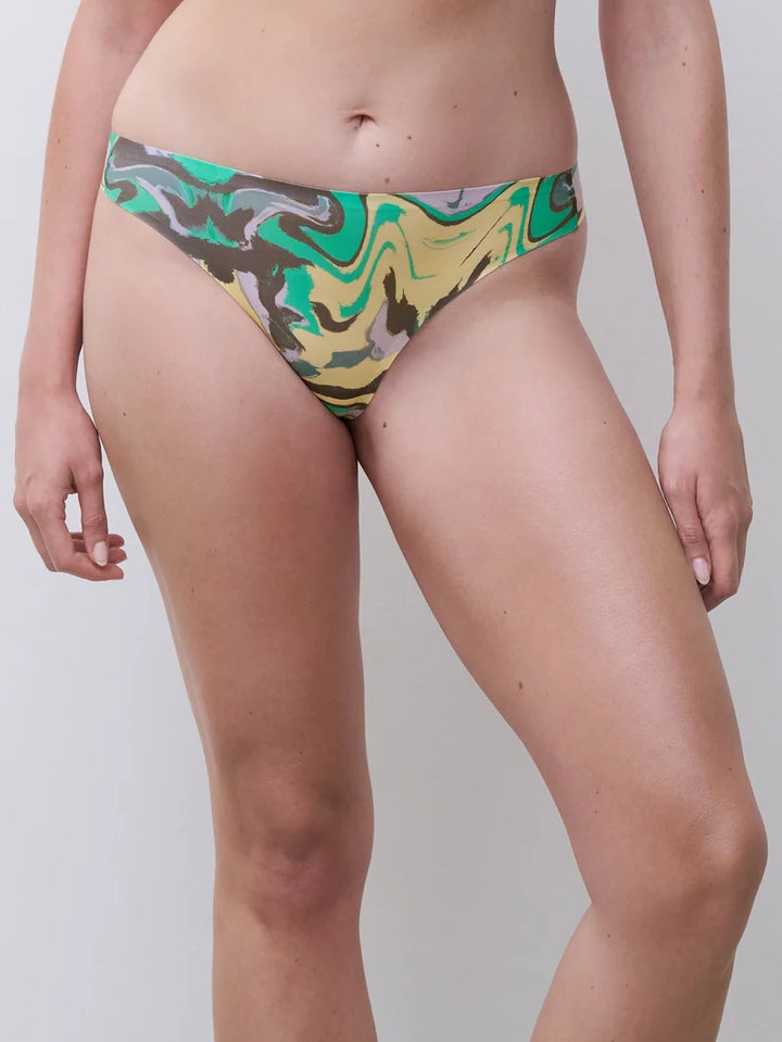 Chantelle - Softstretch Thong Chromatica Waves Print