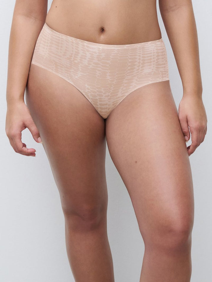 Chantelle - Softstretch High Waist Thong Light Snake Print