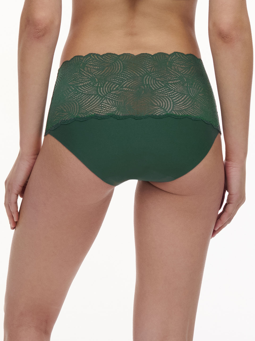 Chantelle - Softstretch Lace High Waist Brief Empire Green