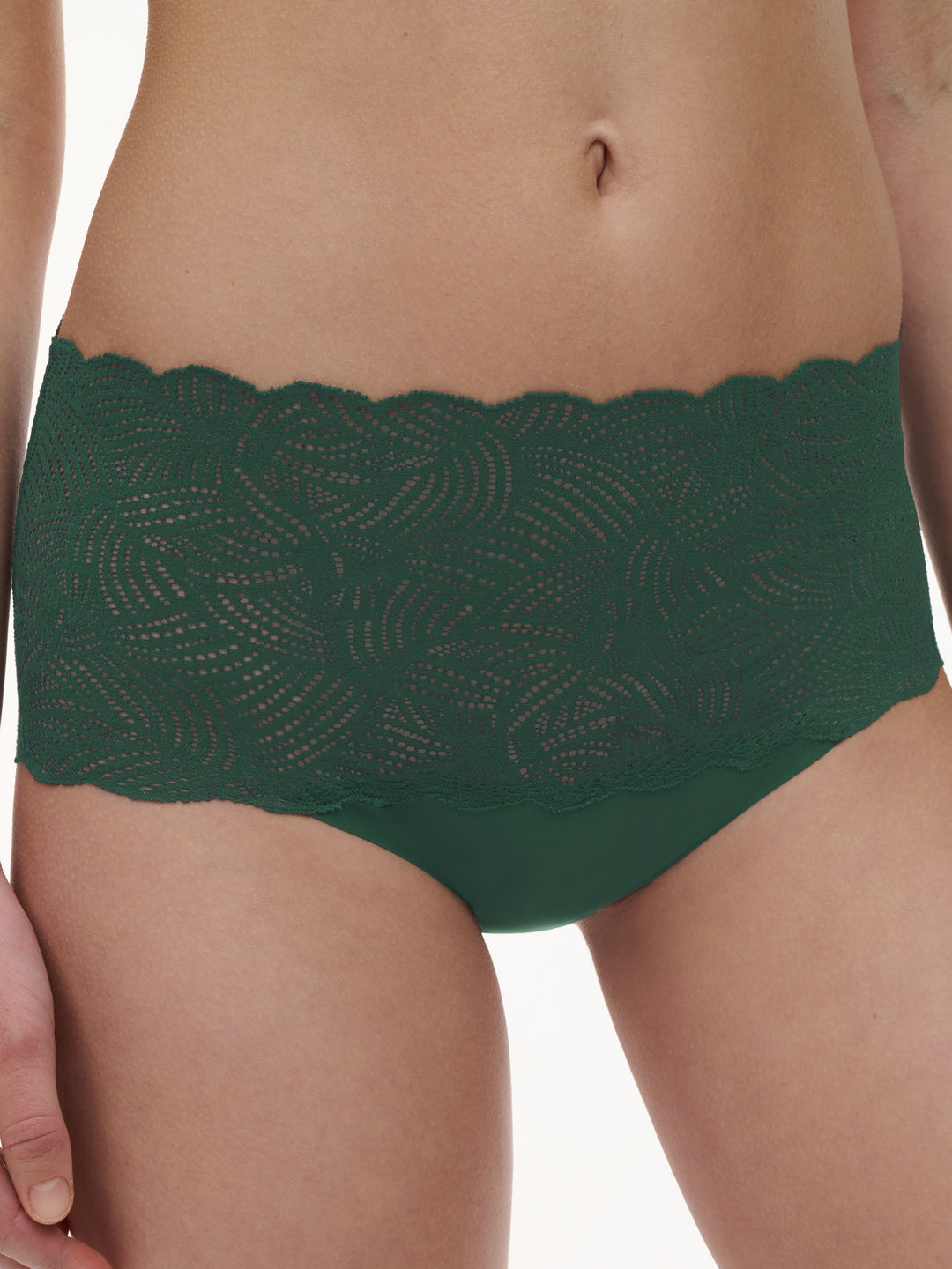 Chantelle - Softstretch Lace High Waist Brief Empire Green