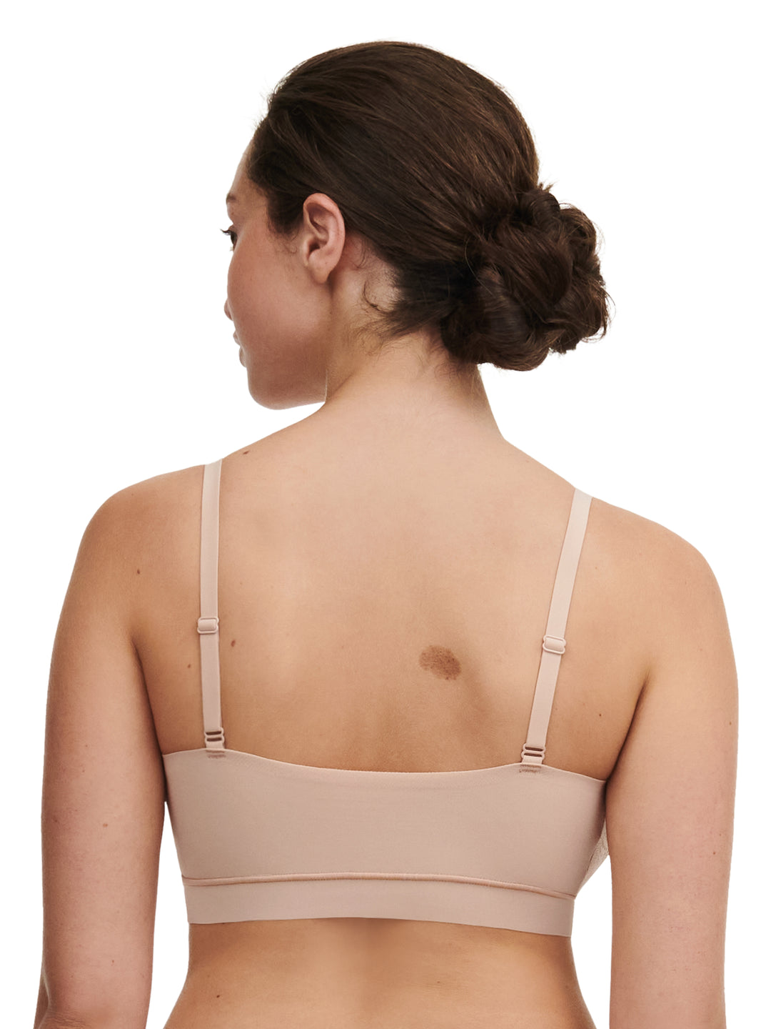 Chantelle - 可拆卸胸墊柔軟彈性胸罩 金色米色