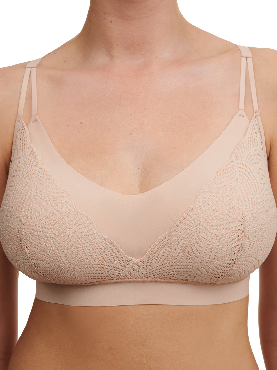 Chantelle – Softstretch-Bralette mit herausnehmbaren Polstern in Goldbeige