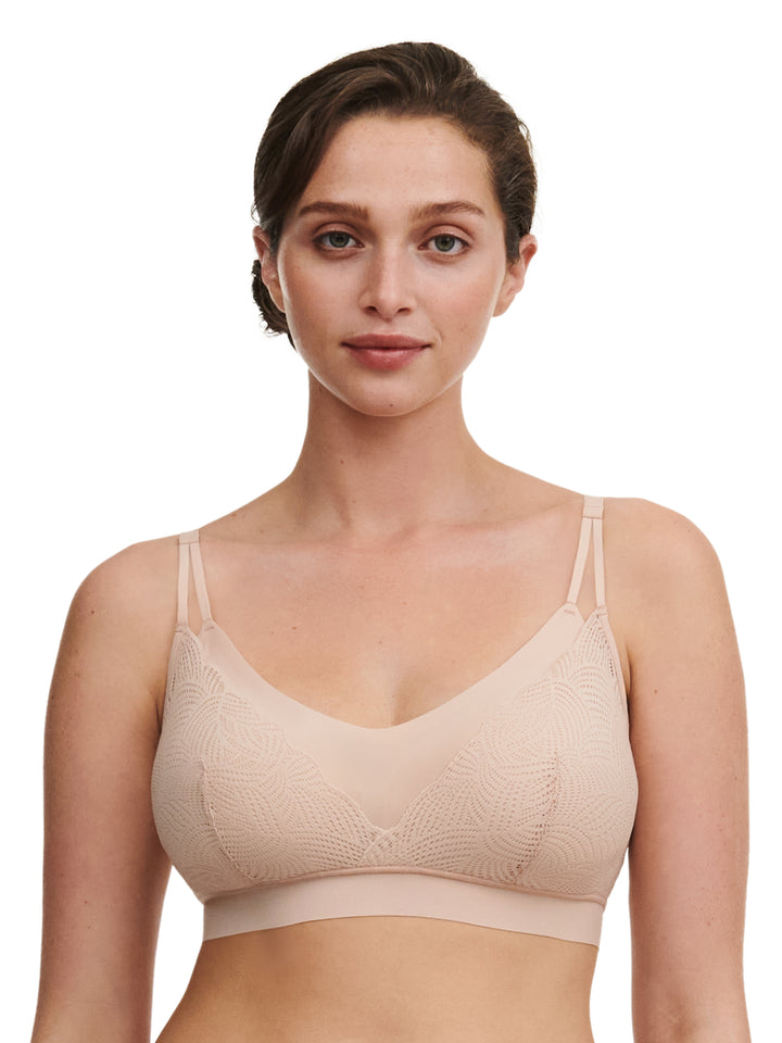 Chantelle – Softstretch-Bralette mit herausnehmbaren Polstern in Goldbeige