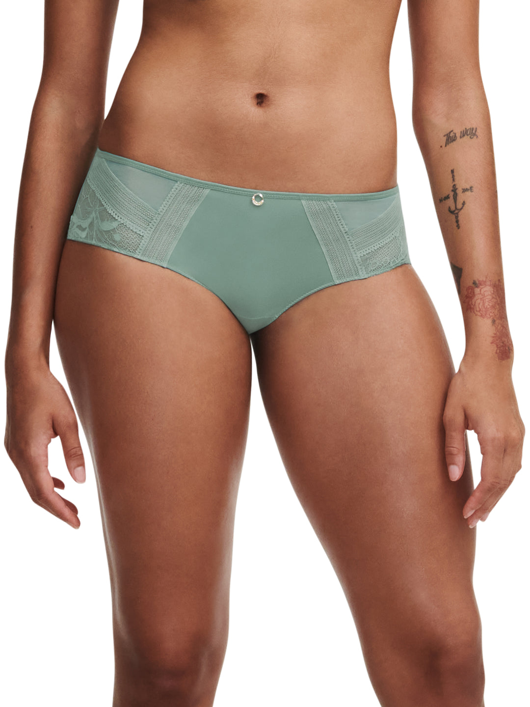 Chantelle - True Lace Shorty Trellis Verde