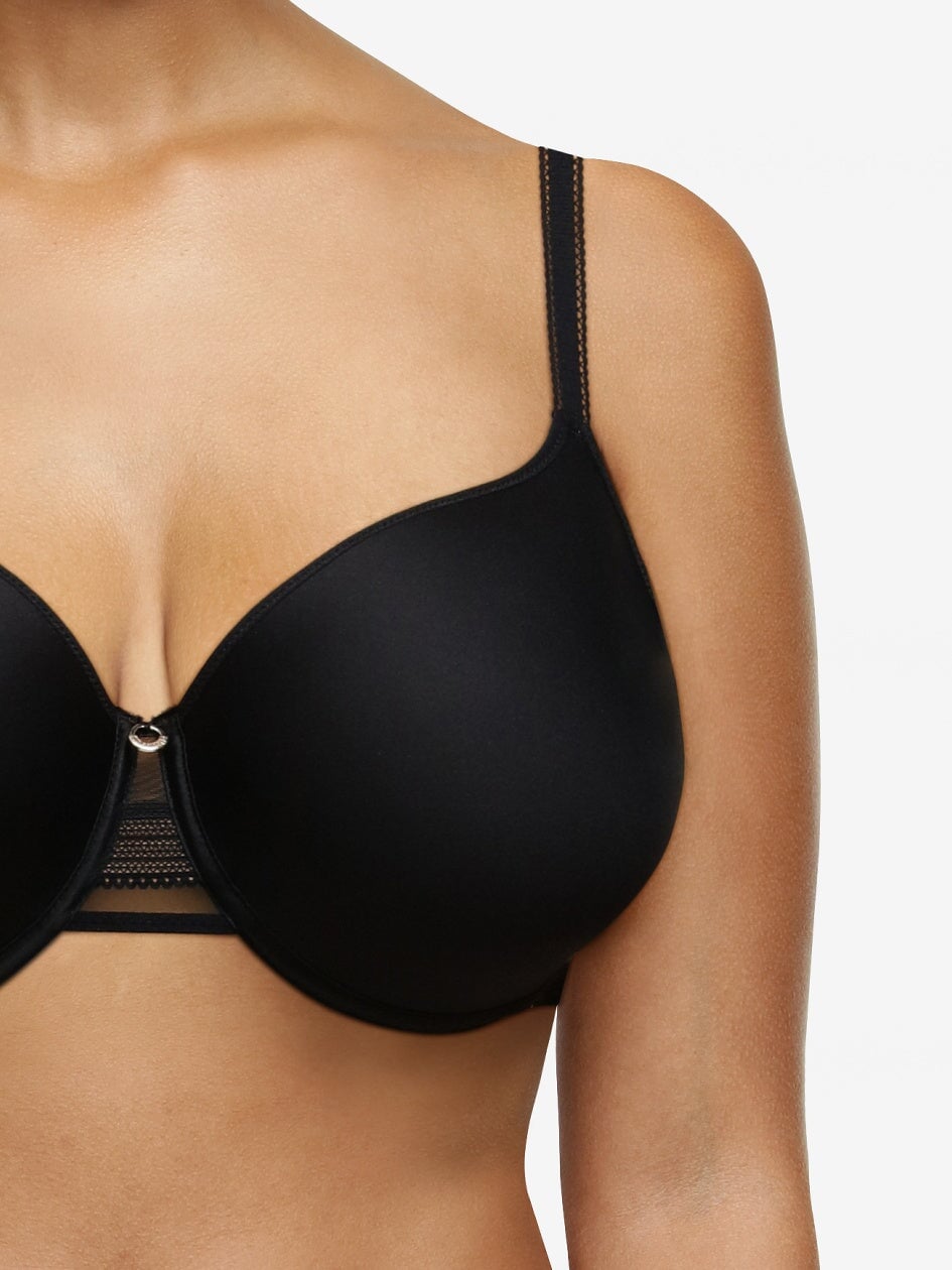 Soutien-gorge à mémoire de forme couvrant True Lace Chantelle - Noir Soutien-gorge emboitant Chantelle