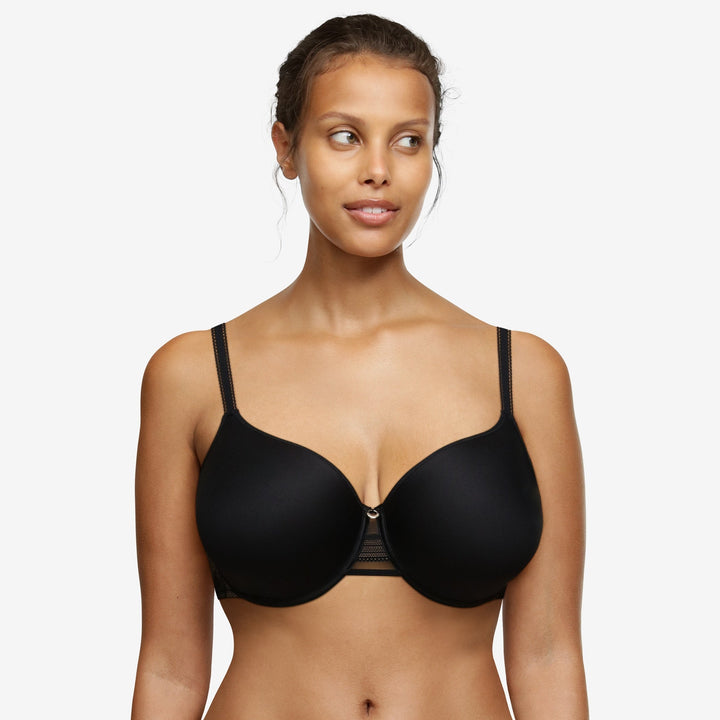 Chantelle True Lace Covering Memory Bra - Black Full Cup Bra Chantelle 