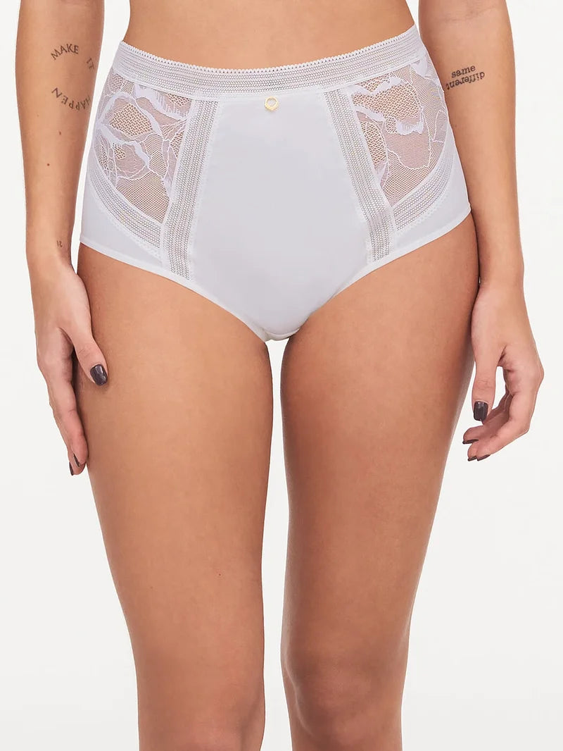 Chantelle - True Lace High-Waisted Full Brief Milk