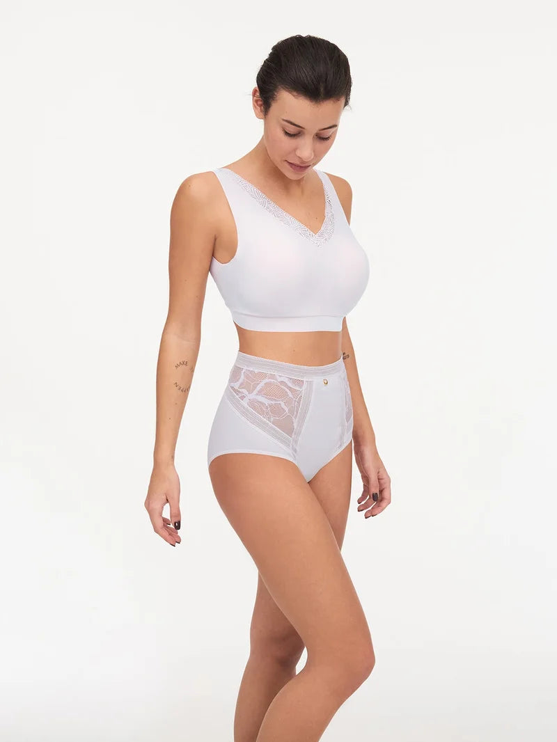 Chantelle - True Lace High-Waisted Full Brief Milk
