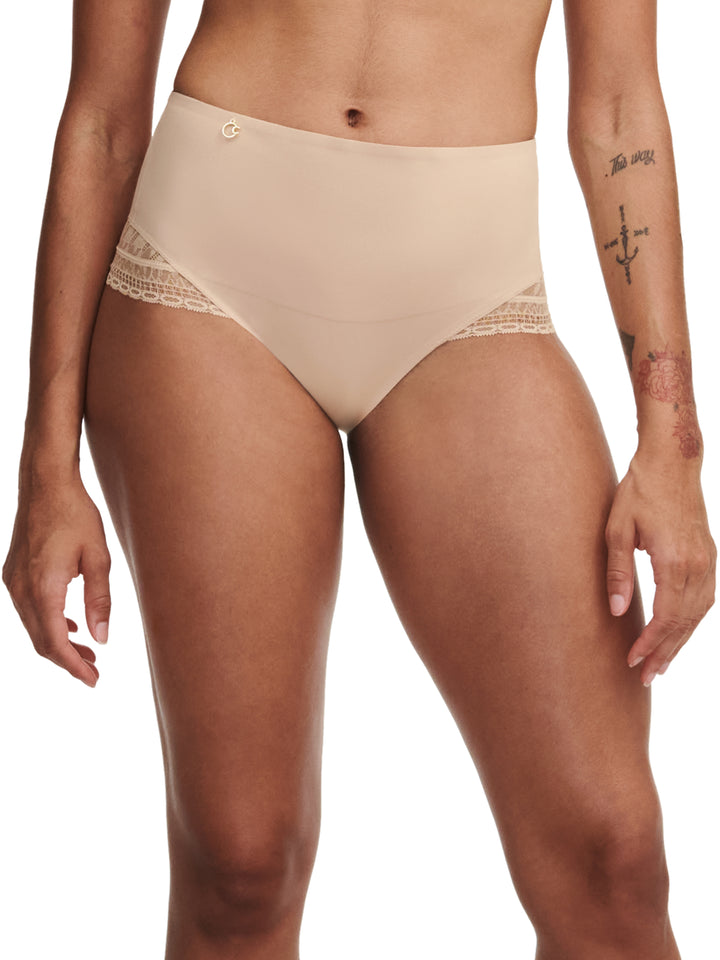 Chantelle - Impression High-Waisted Support Full Brief Clay Desnudo
