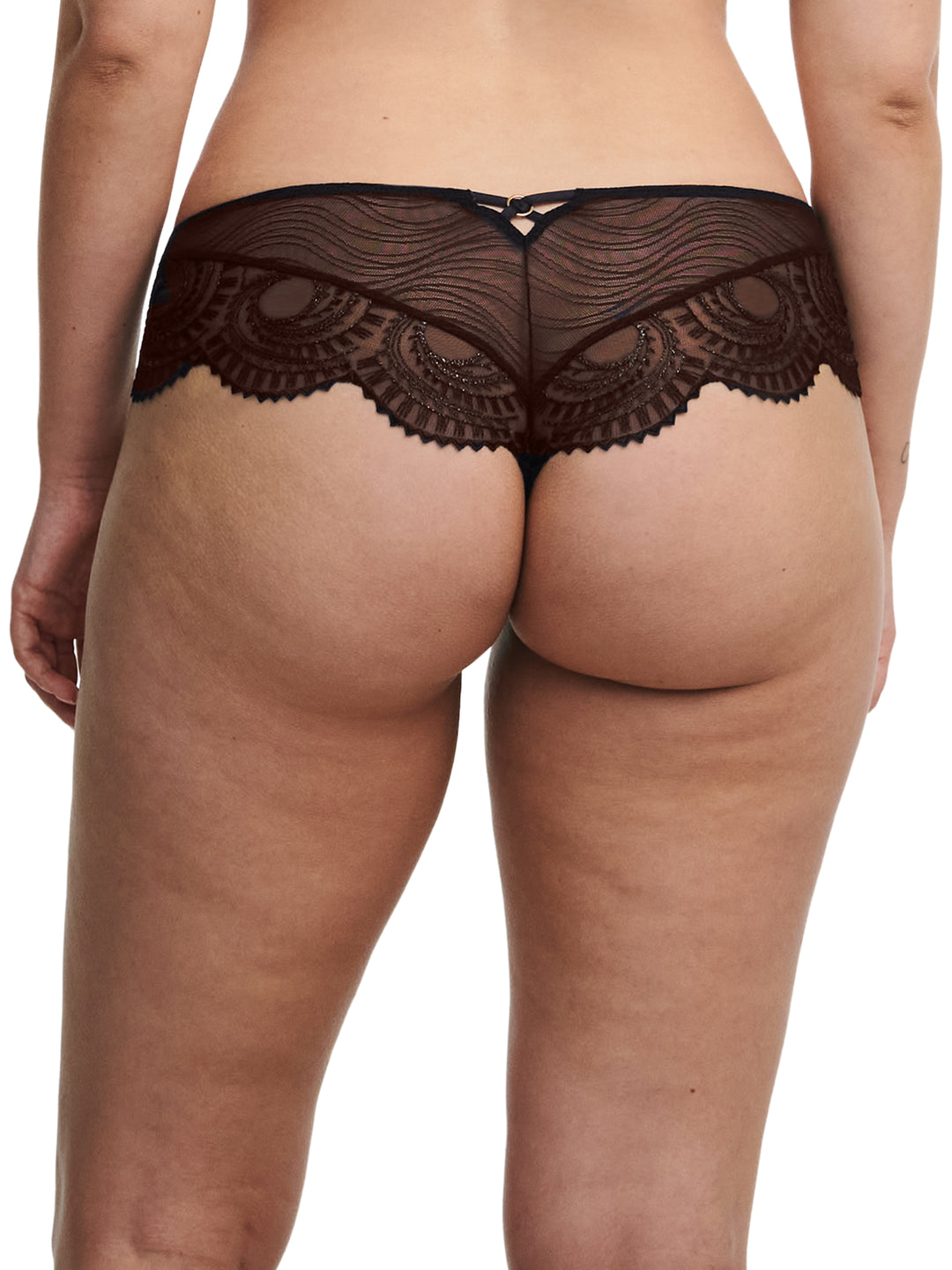 Chantelle - Mystic Dream Revealing Shorty Black  /  Silver Lurex