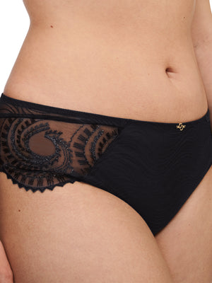 Chantelle - Mystic Dream Revealing Shorty Black  /  Silver Lurex