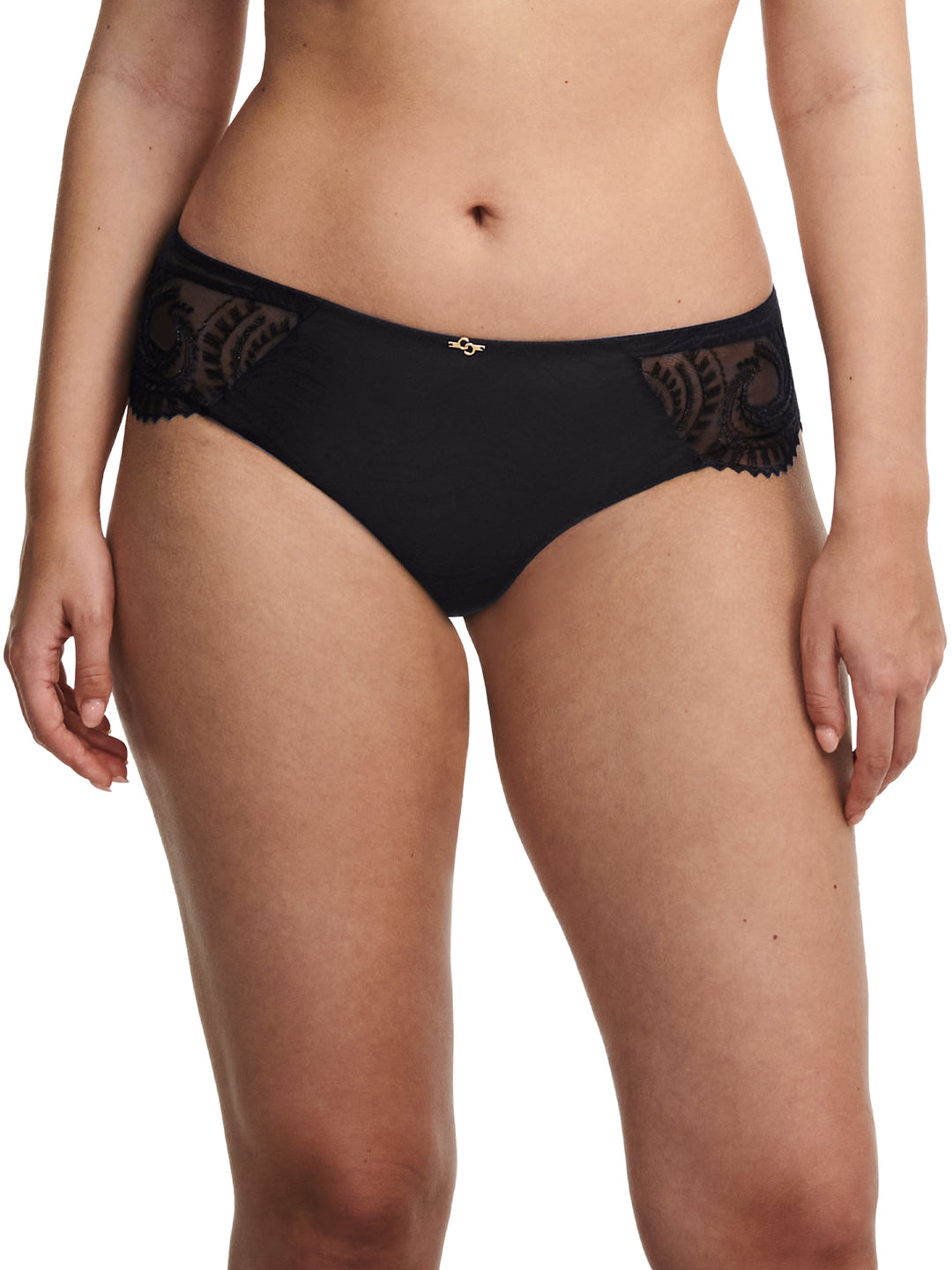 Chantelle - Mystic Dream Revealing Shorty Black  /  Silver Lurex