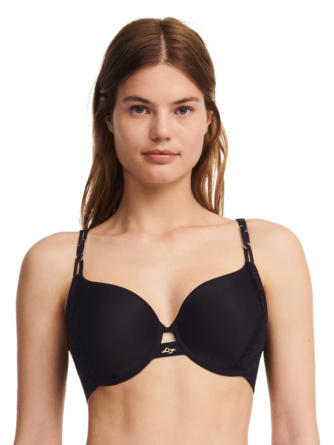 Chantelle - Mystic Dream Covering Memory Bra Black  /  Silver Lurex