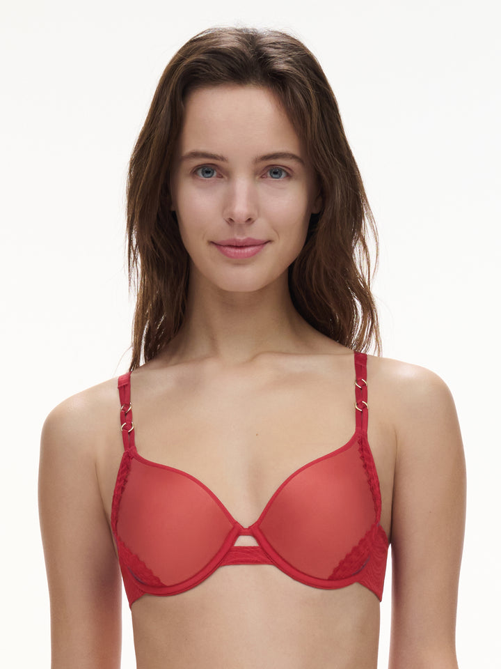 Chantelle - Mystic Dream Covering Memory Bra Passion Red/Aubergine