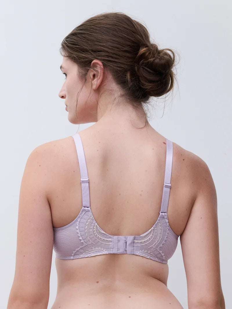 Chantelle - Mystic Dream Plunge T-Shirt Bra Lavandin / Milk