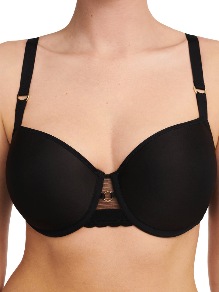 Chantelle - Monogram Half-Cup Memory Bra Black