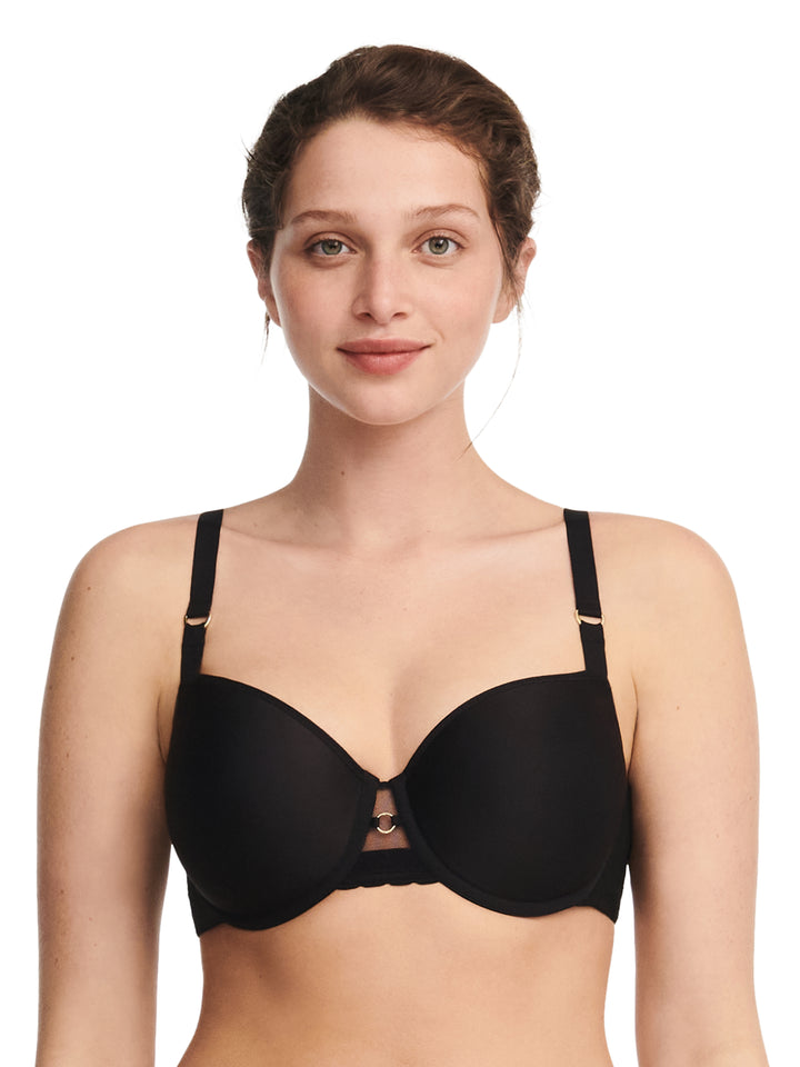 Chantelle - Monogram Half-Cup Memory Bra Black