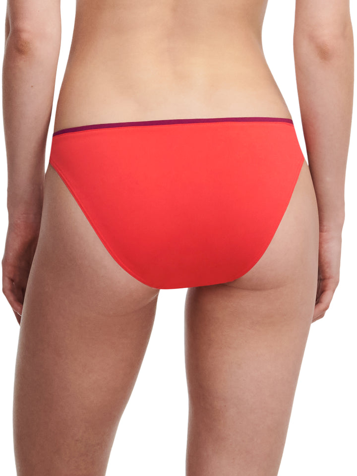 Costumi da bagno Chantelle - Slip bikini autentico Rouge / Arancione