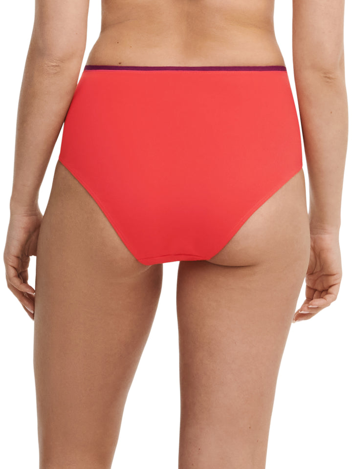 Costumi da bagno Chantelle - Slip bikini completo autentico Rouge / Arancione
