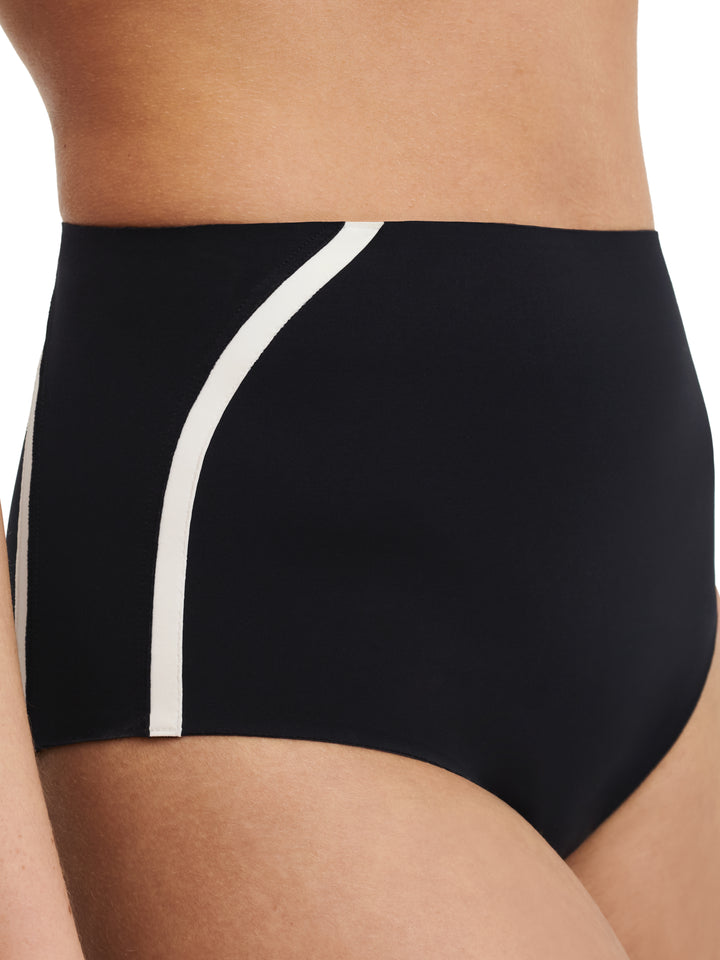 Chantelle Swimwear - Authentic Full Bikini Brief (Shape) Black / White
