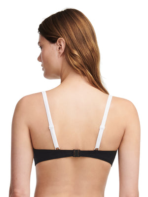 Chantelle Swimwear - Authentic Half-Cup Memory Bikini Black / White