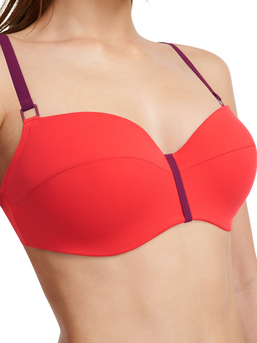 Chantelle Swimwear - Authentic Half-Cup Memory Bikini Rouge / Orange