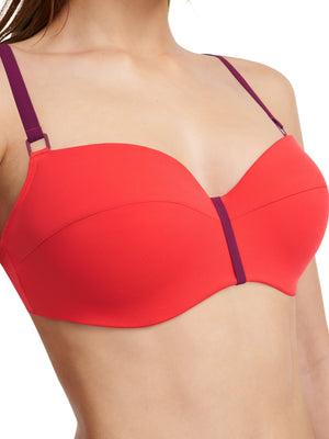 Chantelle Swimwear - Authentic Half-Cup Memory Bikini Rouge / Orange