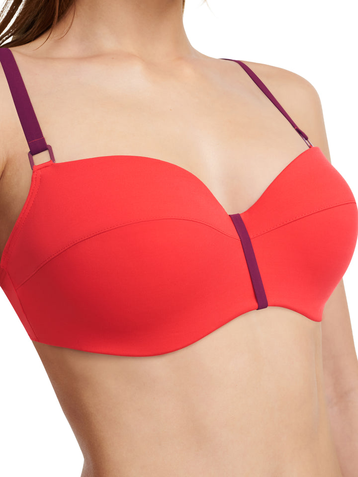 Chantelle Swimwear - Authentic Half-Cup Memory Bikini Rouge / Orange
